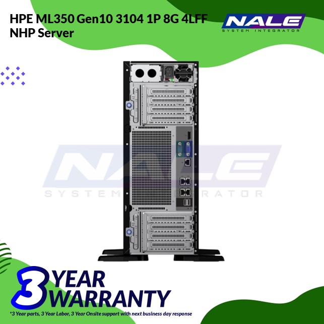 877619-371-2 HPE ML350 Gen10 3104 1P 8G 4LFF NHP Server (877619-371) - Gambar 2