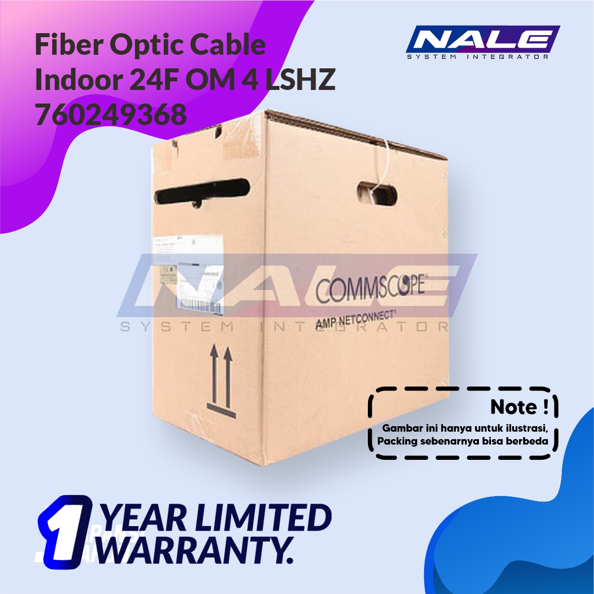 SLOTNE - Fiber Optic Cable Indoor 24F OM4 LSZH 760249368 - 02 Fiber Optic Cable, Indoor, 24F, OM4, LSZH (760249368) - Gambar 2