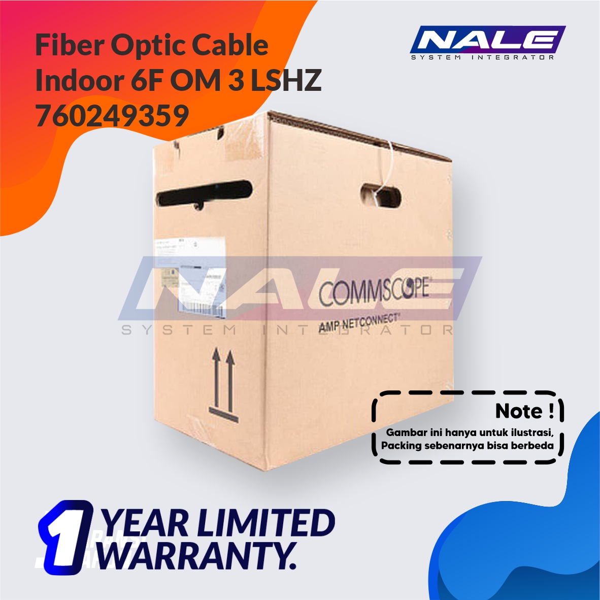SLOTNE - Fiber Optic Cable Indoor 6F OM3 LSZH 760249359 - 02 Fiber Optic Cable, Indoor, 6F, OM3, LSZH (760249359) - Gambar 2