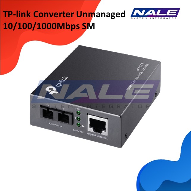 Item - 20 TP-link Converter Unmanaged 10/100/1000Mbps SM (MC210CS) - Gambar 1