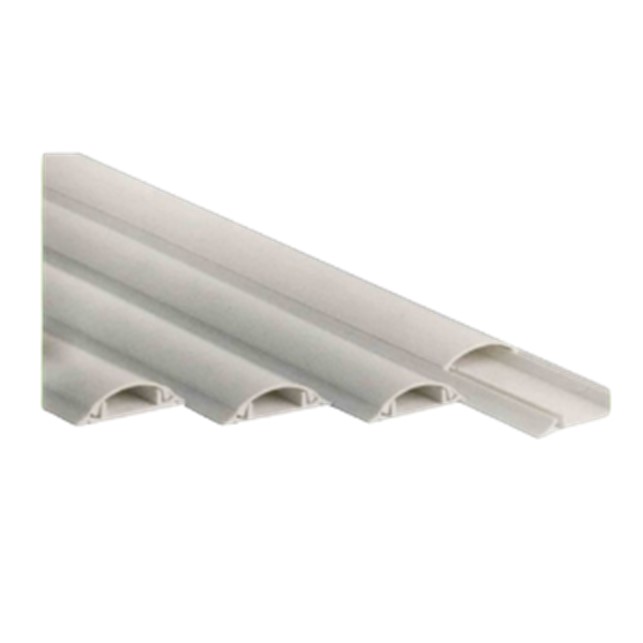 Kabel Duct Lantai TC Ducting Lantai Oval NISO Panjang 1m Duct 14x48 1 Dus (50 Pcs) - Gambar 1