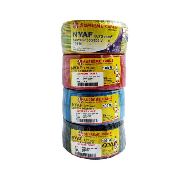 Kabel Supreme CU/PVC-f (NYAF) 0,75 mm2 (RD) 300/500 V